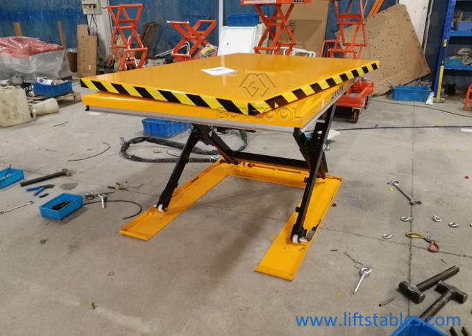 Manual Hydraulic Lift Table 1000 Lbs Manual Scissor Lift Platform Rotary Table  51" X 51" Inch 2