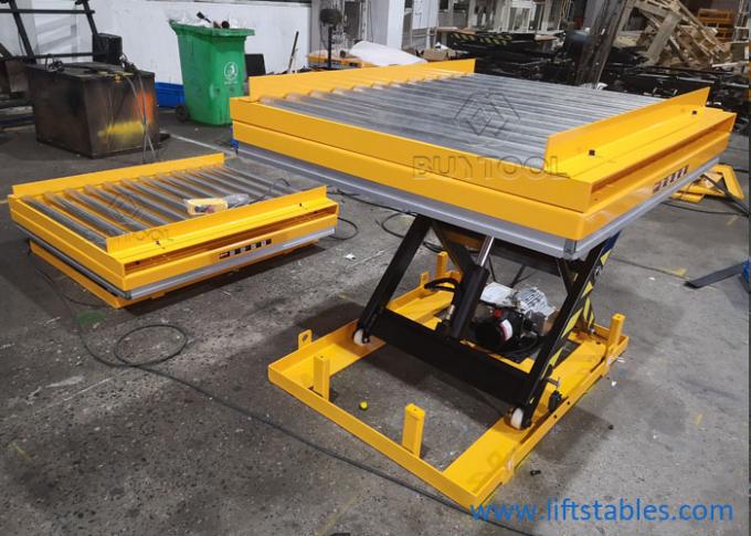 Mobile Semi Electric Portable Hydraulic Lift Table Platform 0