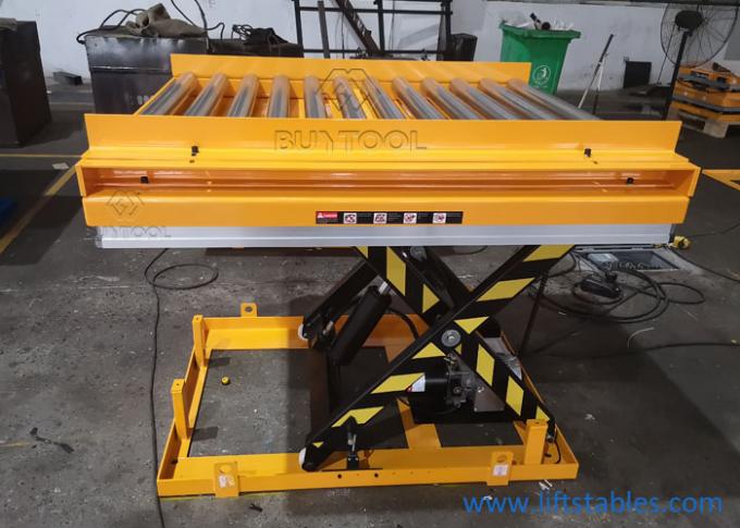 Mobile Semi Electric Portable Hydraulic Lift Table Platform 2