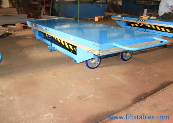 Hand-Crank Mobile Lift Tables Electric Switch Control 4400lbs 9.5" inch height 1
