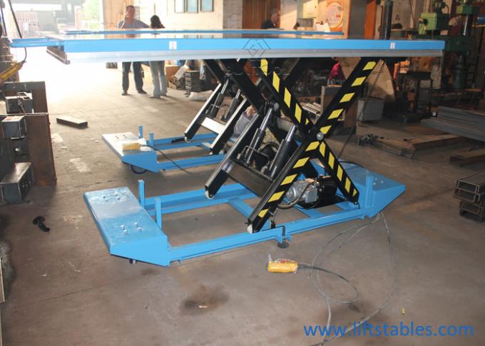 Hand-Crank Mobile Lift Tables Electric Switch Control 4400lbs 9.5" inch height 2