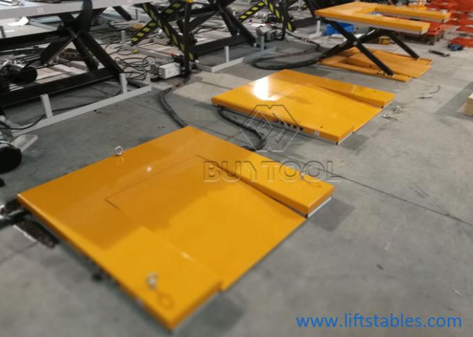 U Shaped Scissor Lift Table With Ramp Platform 150kg 350kg 1