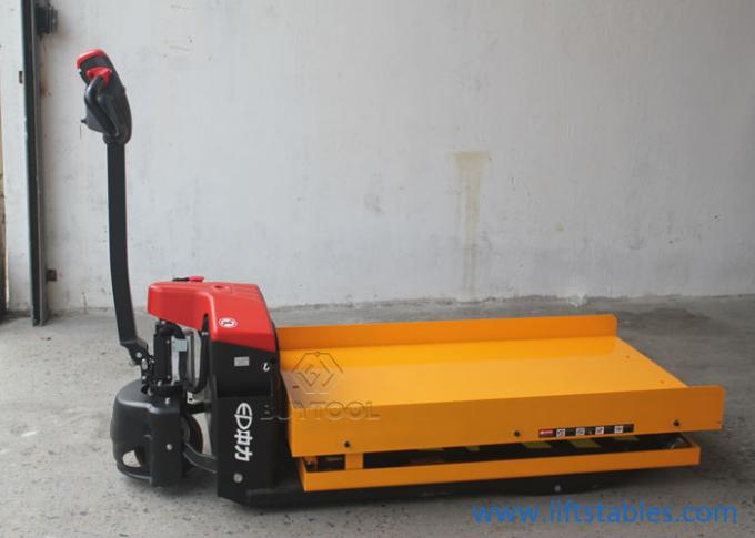 Full Electric Pallet Jack Stacker With Adjustable Forks 4000 Lb 1500kg 3000kg Rechargeable 2