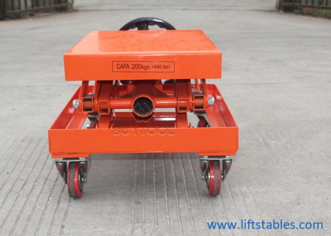 1190mm Height Ball Screw Scissor Lift Table Truck Without Hydraulic Pump Mobile Lift Carts 1