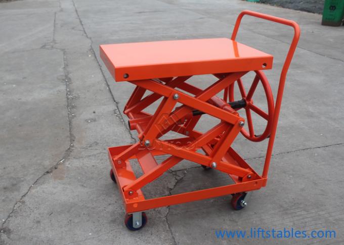 1190mm Height Ball Screw Scissor Lift Table Truck Without Hydraulic Pump Mobile Lift Carts 2