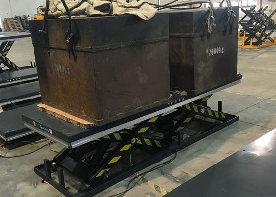4000lbs 2 Ton Tandem Scissor Lift Table Hydraulic Electric