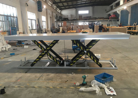 4000lbs 2 Ton Tandem Scissor Lift Table Hydraulic Electric