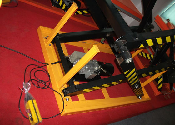 Triple Scissor Hydraulic Lift Table 500kg 3000 Lb Capacity Anti Pinch