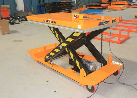 Portable Movable Scissor Lift Table Material Handling Lift Table For Pallets 50&quot;X32&quot;