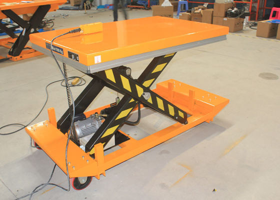 Portable Movable Scissor Lift Table Material Handling Lift Table For Pallets 50&quot;X32&quot;