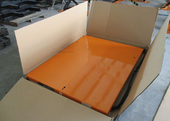 1000 Kg Unique Floor Mounted Scissor Lift Table Electric With External Cabinet 1.1kw