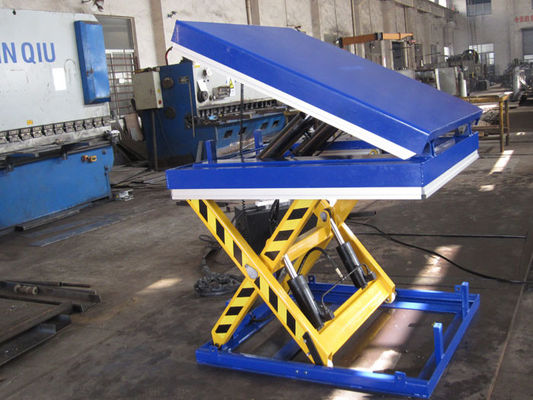 1300x850mm Warehouse Stationary Lift Table With Tilt Cargo Lifting