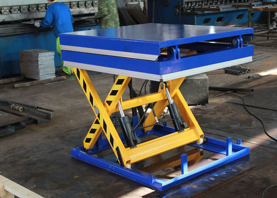 1300x850mm Warehouse Stationary Lift Table With Tilt Cargo Lifting
