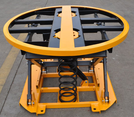 Hydraulic Electric Rotating Pallet Lift Table 12000 Lb 2 Ton