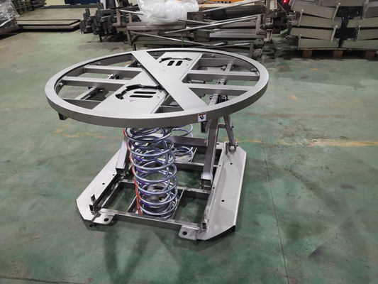2 Ton 2000kg 4000 Lb Turntable-Top Electric Stationary Lift Tables Spring Loaded Pallet Lift Tables