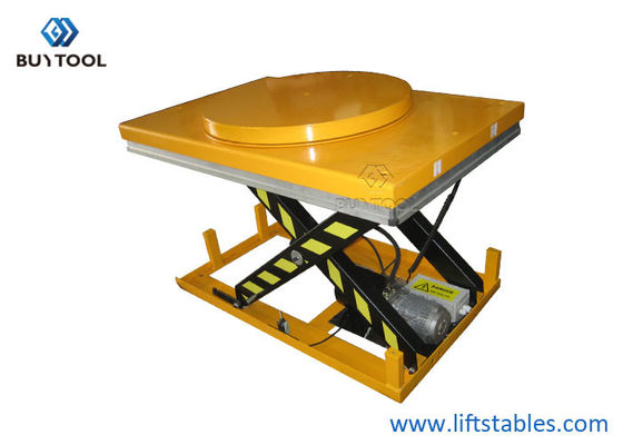 Powered Motorized Rotating Pallet Lift Table 100kg Rotary Round Stage Platform 360 Degree