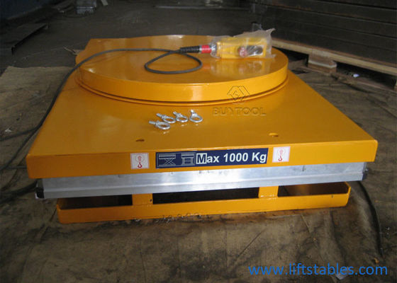 Powered Motorized Rotating Pallet Lift Table 100kg Rotary Round Stage Platform 360 Degree
