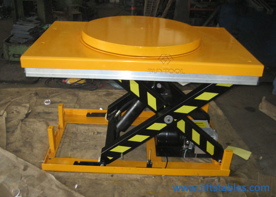 Powered Motorized Rotating Pallet Lift Table 100kg Rotary Round Stage Platform 360 Degree