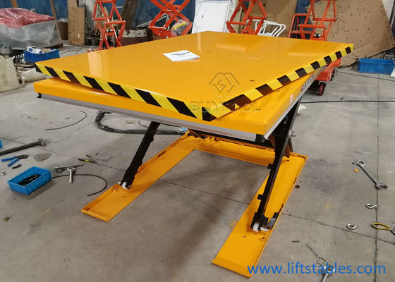 Manual Hydraulic Lift Table 1000 Lbs Manual Scissor Lift Platform Rotary Table  51&quot; X 51&quot; Inch