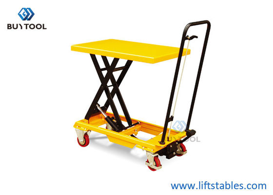 Small Manual Scissor Lift Table Cart Trolley Platform For Material Handling  980mm