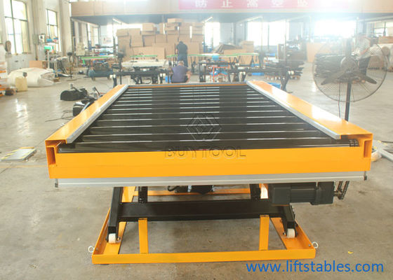 24 X 36 Manual Small Stationary Lift Table 1000kg 2200lbs Power Roller Rubber Coated