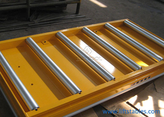 Electric Hydraulic Table Lift Cart Stationary Pallet Lifter Equipped With Conveyor Top 1.1kw