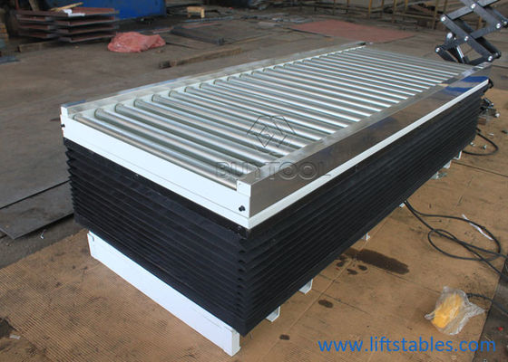 24 X 48 24 X 24 Light Duty Stationary Lift Table With Roller Scissor Platform Trolley