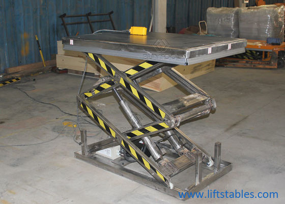 2000 Lbs Stationary Lift Table Hydraulic Electric Stainless Steel Scissor Lifting Platform