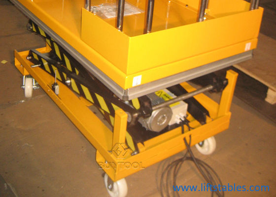 Guardrail Access Mobile Lift Tables Small Mini Electric Mobile Scissor Lift Platform