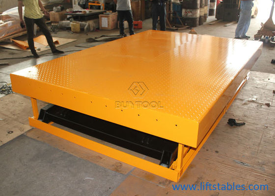 1500 Kg 10000 Lb Stationary Scissor Lift Table Forklift Truck Hydraulic Lifter Dock