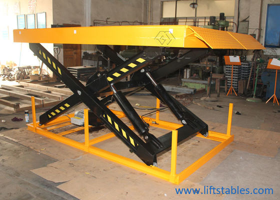 1500 Kg 10000 Lb Stationary Scissor Lift Table Forklift Truck Hydraulic Lifter Dock