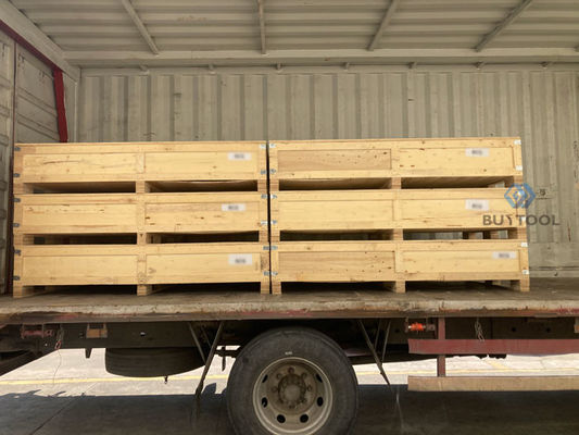 3000kg 3 Ton Triple Scissor Lift Table 48 X 96 Hydraulic For Pallet Good Loading