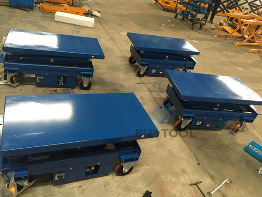 Vehicle Industrial Long Deck Mobile Scissor Lift Mobile Equipment 1100lbs 40&quot;X20&quot; Platform