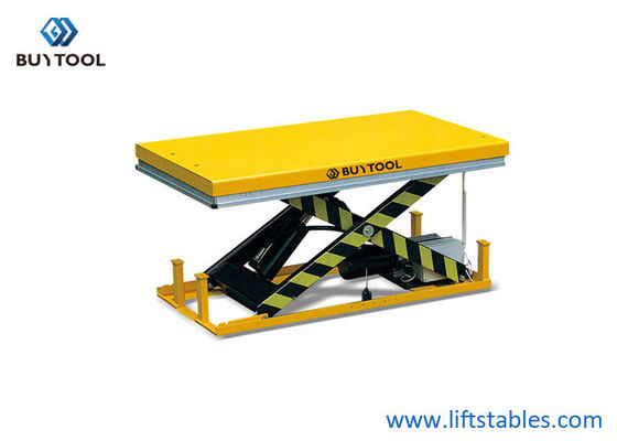 Hydraulic Pump Mobile Heavy Duty Scissor Lift Table 2000kg With Hand Control 1300x850mm