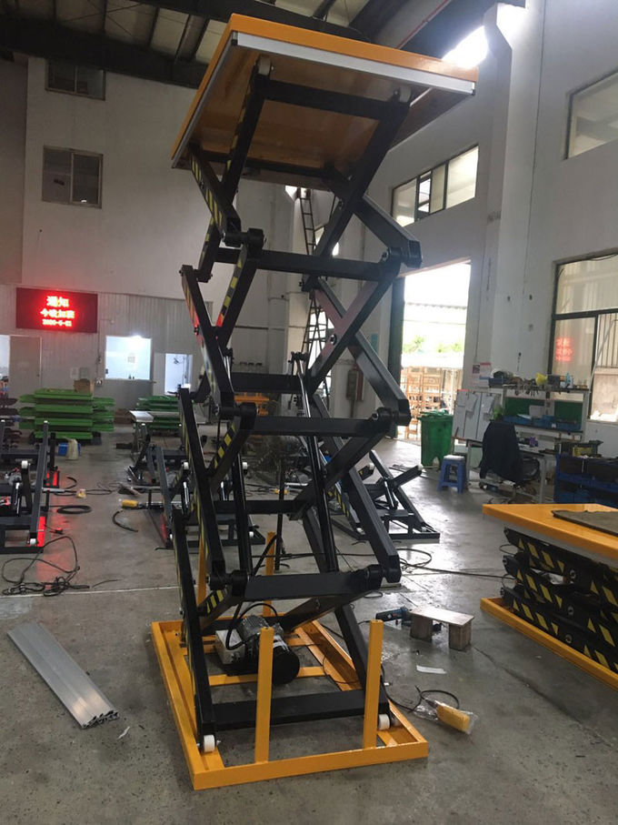 150 Kg 400kg Hydraulic Manual Scissor Lift Table Four Scissors Height 4000mm 1