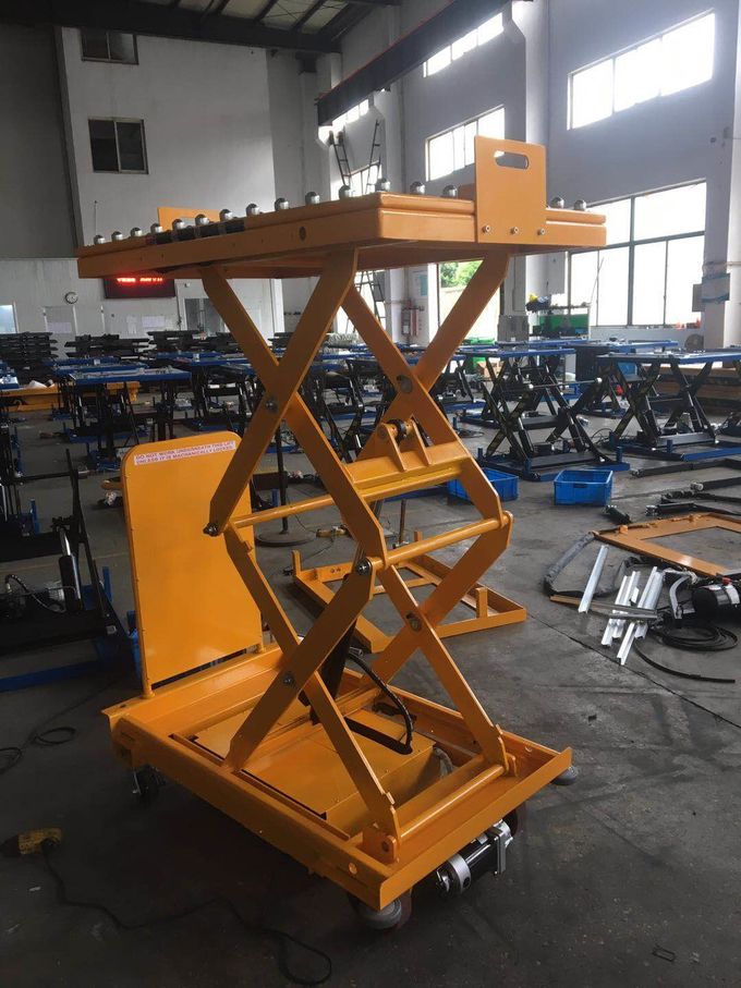500kg 1102lbs Roller Lift Table Roller Ball Lift Table Mobile Scissor Lift Electric Trucks 1