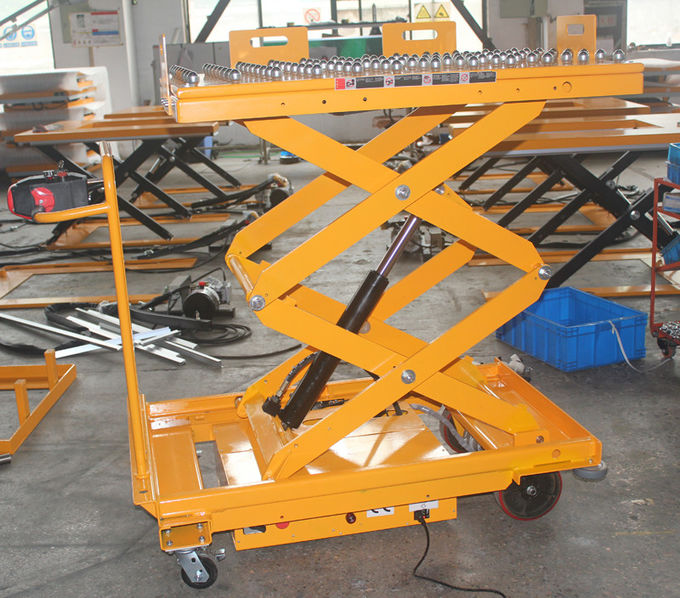 500kg 1102lbs Roller Lift Table Roller Ball Lift Table Mobile Scissor Lift Electric Trucks 0