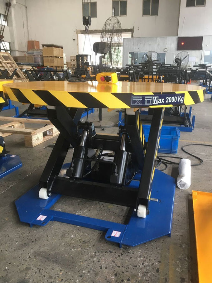 500 Lb 1000 Lbs Electric Lift Tables 3000 Lb Hydraulic Lift Table With Turntable 2
