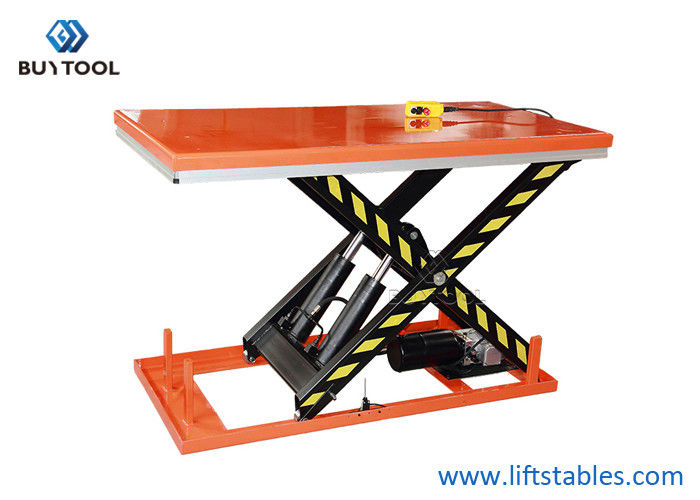 China 2000×1000mm Electric Powered Lift Table Hydraulic Industrial 4T 1400mm Height