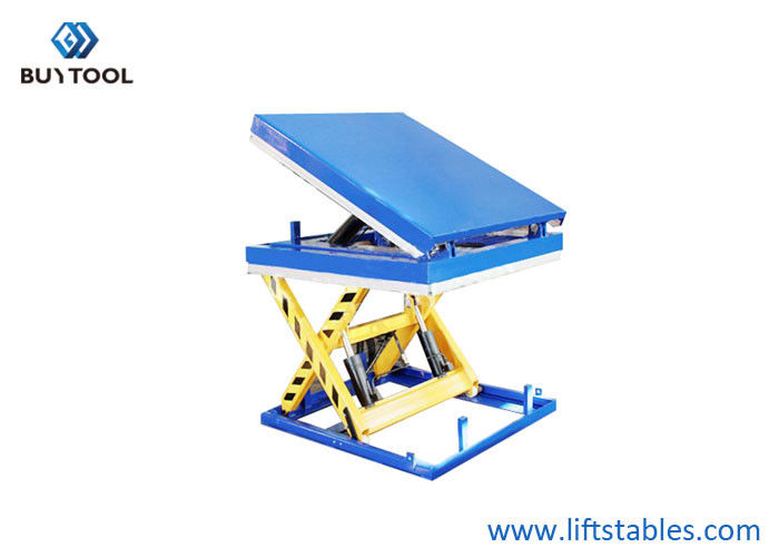 1300x850mm Warehouse Stationary Lift Table With Tilt Cargo Lifting