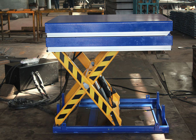 1300x850mm Warehouse Stationary Lift Table With Tilt Cargo Lifting 2