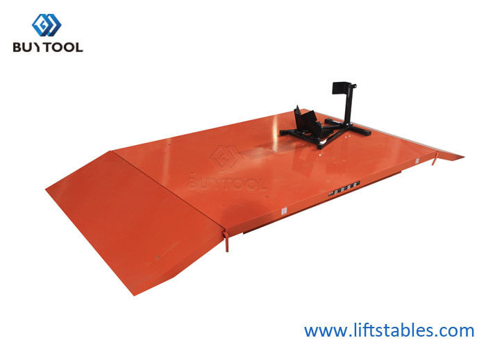China Portable Hydraulic Heavy Duty Motorcycle Lift Table 450kg Mechanics Garage Workshop