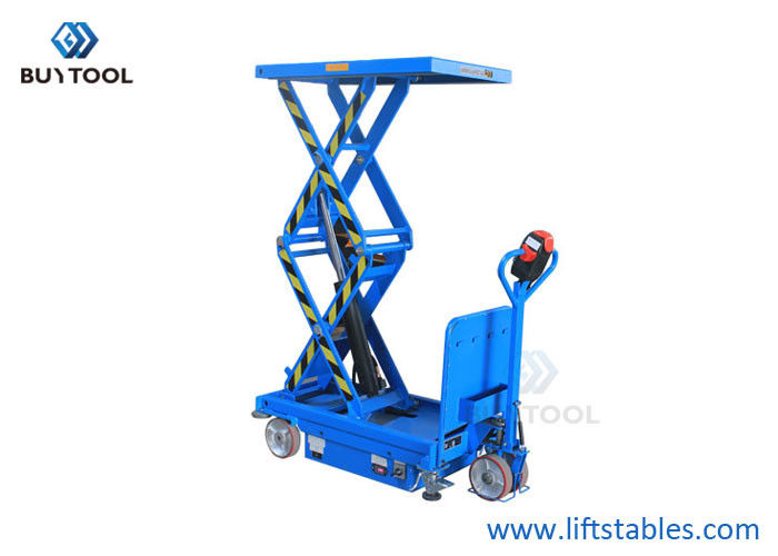 Mini Self Propelled Electric Scissor Lift Aerial Work Platform 2460lbs Maximum Height 70"