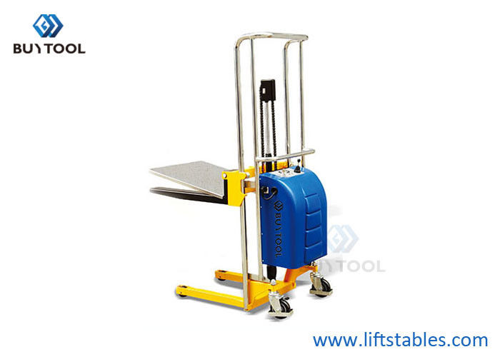 Good price Battery Operated Portable Forklift Pallet Stacker Truck Hand Lift 400kg Capacity online