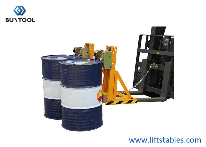 Double Drums Forklift Attachment Forklift Barrel Grabber Barrel Lifter Ali Grip 720kg DG720