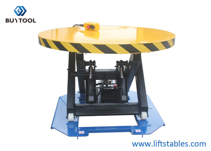 Carton Box Automatic Turntable Stretch Wrapping Machines Treadle Type Electric Rotary