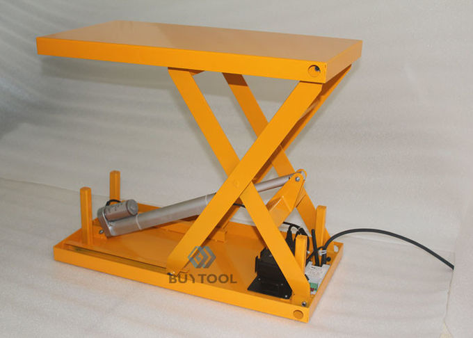 Mechanical Small Electric Ball Screw Scissor Lift Tables Mini 100kg 50kg For Lab 3