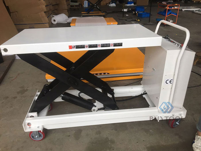 buy Hydraulic Mobile Electric Lift Table 750kg 1653lbs Capacity   916x610mm online manufacturer