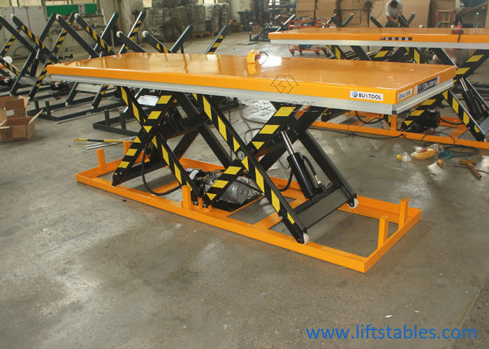 China Heavy Duty Large Stationary Hydraulic Scissor Lift Table 500kg 1000 Lbs