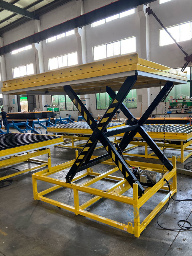 1t 2t 3t 4t Hydraulic Scissor Lift Roller Table 1000×1600mm 2